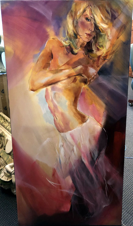 Herndon Fine Art offers authenticated Anna Razumovskaya fine art, including rare hand-signed limited edition canvas giclées, romantic figurative oil paintings, and contemporary expressionist masterworks.