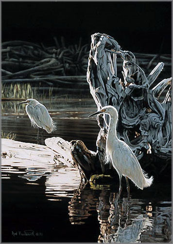 Herndon Fine Art offers authenticated Rod Frederick fine art, including rare hand-signed limited edition prints, sold-out Greenwich Workshop canvas giclées, and original wildlife paintings.