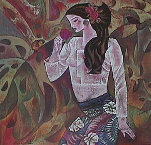 Herndon Fine Art offers authenticated Zhou Ling fine art, including rare hand-signed limited edition serigraphs, vibrant Yunnan School oil paintings, and contemporary figurative masterworks.
