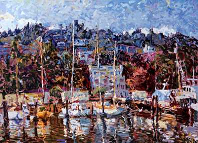 Herndon Fine Art offers authenticated Marco Sassone fine art, including rare hand-signed limited edition serigraphs, Italian expressionist oil paintings, and urban landscape prints.