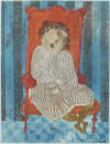 boulanger Frau in Rotem Sessel Woman in Repose in Armchair