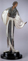 erte sculpture bronze belle de nuit