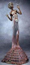 Erte sculpture Fantasia bronze