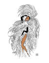 Hirschfeld Josephine Baker in Paris Chez Josephine