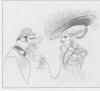 hirschfeld streisand matheau hello dolly