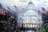 thomas kinkade Flags Over the Capitol