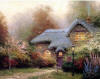 thomas kinkade Heather's Hutch