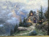 kinkade original painting oil on panel