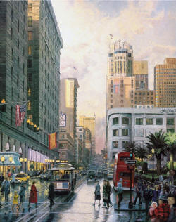 Kinkade San Francisco Late Afternoon At Union 