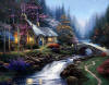 Kinkade Twilight Cottage