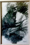 aldo luongo original charcoal drawing