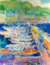 leroy neiman Harbor at Monaco