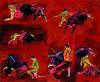 leroy neiman red corrida