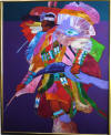 john nieto original acrylic on canvas fancy dancer painting