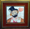 red skelton original pastel drawing on linen