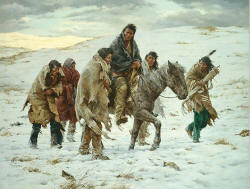 terpning Chief Joseph Rides to Surrender